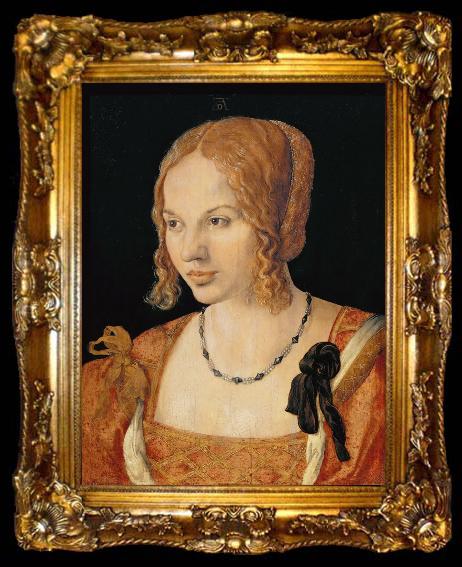 framed  Albrecht Durer Portrait of a Young Venetian Woman (mk08), ta009-2